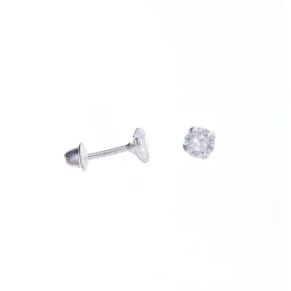 Brincos Ponto de Luz Baby Prata 925