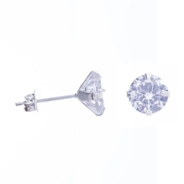 Par de brincos zircônia Prata 925