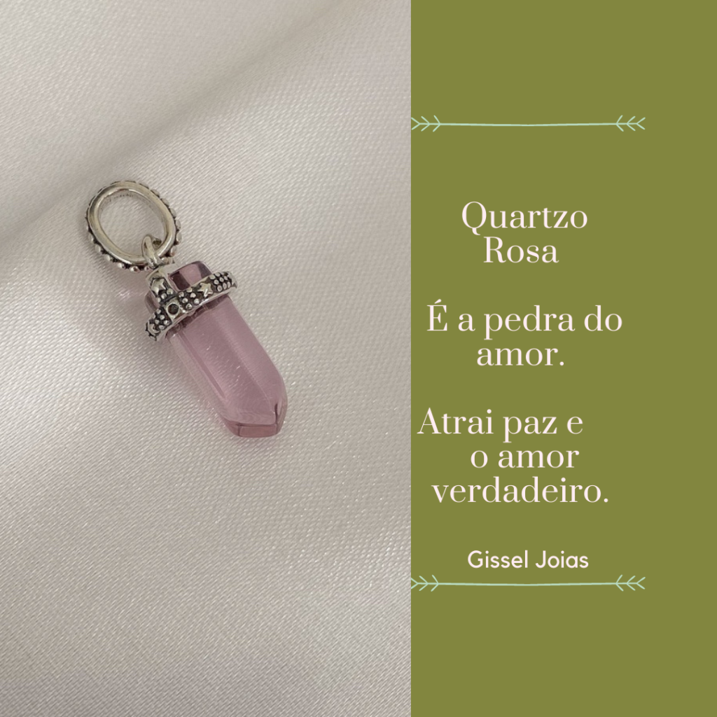 gisseljoias.com.br colecao alto astral boas energias com as pedras naturais quartzo rosa