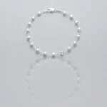 Pulseira  Quadrados 3mm Prata 925