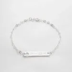 Pulseira Placa Vida Prata 925