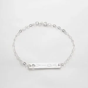 Pulseira Placa Vida Prata 925