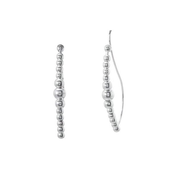 Earcuff Bolinhas Prata 925