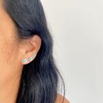 Brinco Earcuff Olho Grego Prata 925