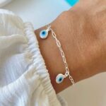 Pulseira Olho Grego Azul Prata 925