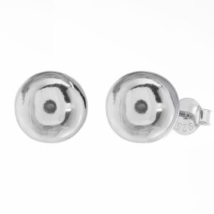 Brinco Esfera Lisa 8mm Prata 925