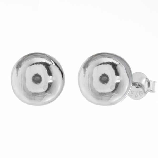 Brinco Esfera Lisa 8mm Prata 925