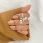 Conjunto Quadrado Zircônia Rosa Claro Prata 925 - Imagem 3