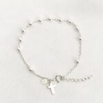Pulseira Terço Cruz Prata 925