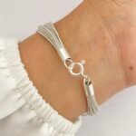Pulseira 20 Fios de Malha Prata - Imagem 4