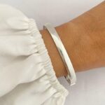 Bracelete de Prata Abaulado Fio 6mm - Imagem 3