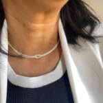 Colar Nó Dupla Prata 925 - Imagem 2