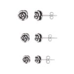 Brinco Rosa Prata 6mm - Imagem 2