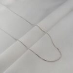 Corrente Prata Veneziana 1mm de 60 cm