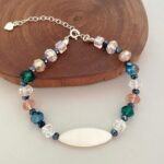 Pulseira Exclusiva Multicolor Madrepérola Prata 925