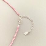 Colar Choker Cristais Rosa Prata 925 - Imagem 2