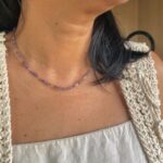 Colar Choker Cristal Lilás Prata 925 - Imagem 2