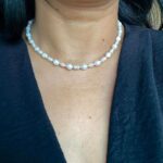 Colar de Prata Pérolas Barrocas Fino - Imagem 2