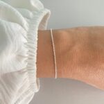 Pulseira de Prata de Bolinhas Diamantadas - Imagem 2