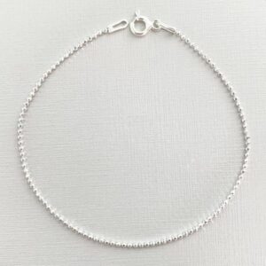 Pulseira de Prata de Bolinhas Diamantadas Pulseira de Prata de Bolinhas Diamantadas