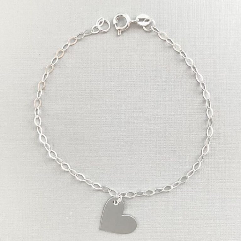 Pulseira de Prata de Bolinhas Diamantadas